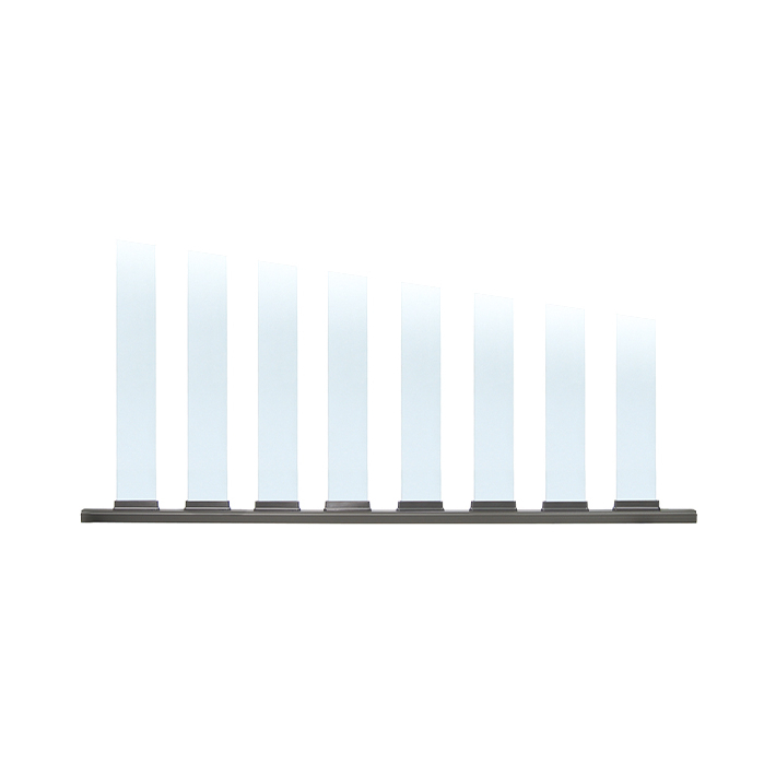 DekPro Prestige Bottom Rail for Glass On White Background