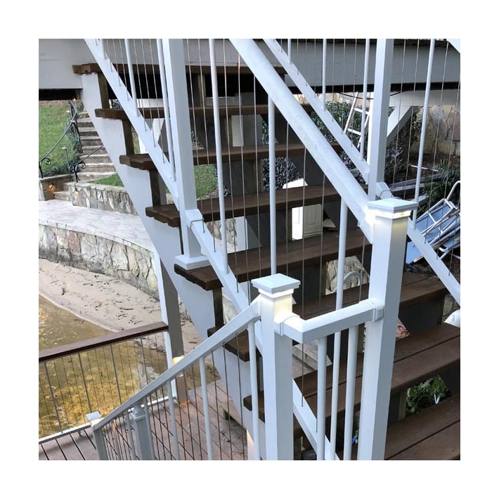 Westbury VertiCable Stair Rail - White