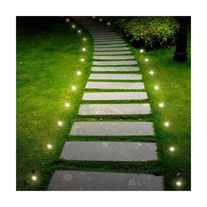 Dekor EZ Yard Dot Lights Installed