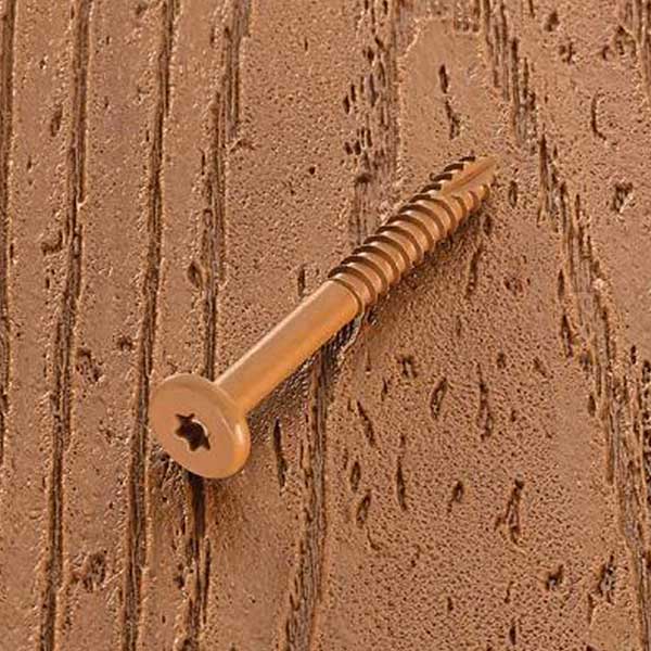 Deckfast Trex Fascia Screw - Cedar (Tiki Torch)