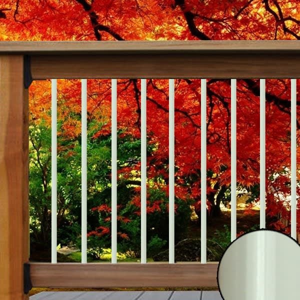 Deckorators 32" Matte White Classic Round Aluminum Balusters