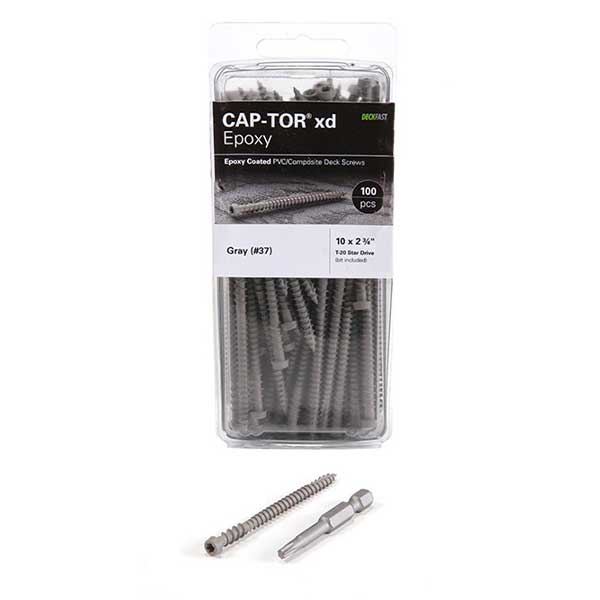 Starborn Cap-Tor xd Deck Screws for Deckorators - Gray