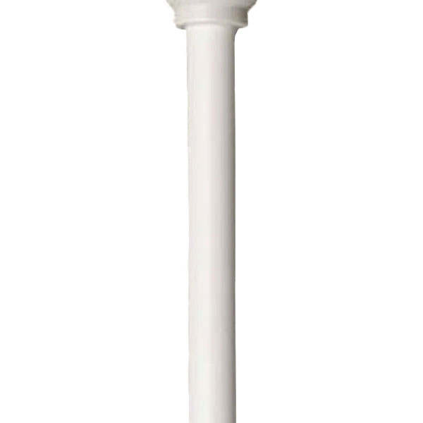 Deckorators Clubhouse Round Aluminum Balusters - Matte White
