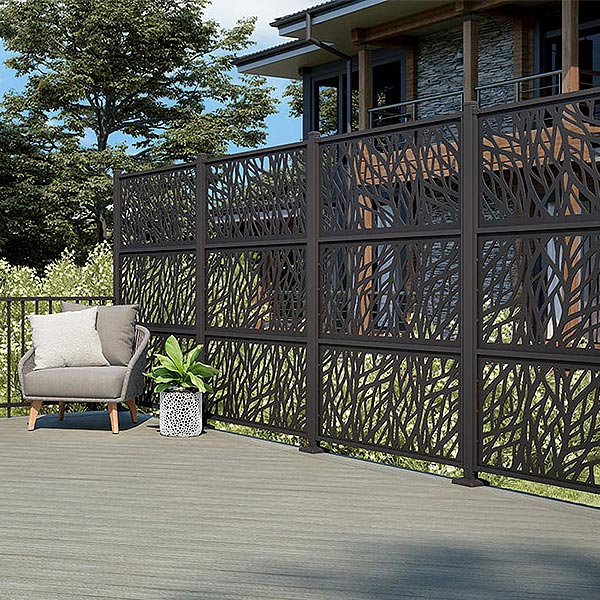 Deckorators Privacy Screen Frame Kits With Wildwood Panels