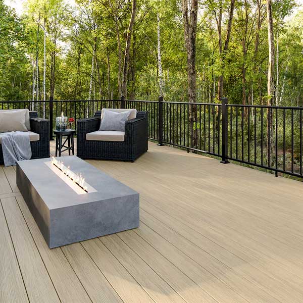 Deckorators Summit Decking - Cliffside Installed