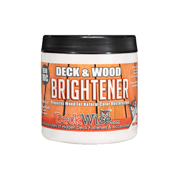 DeckWise Wood Deck Brightener 16oz Jar