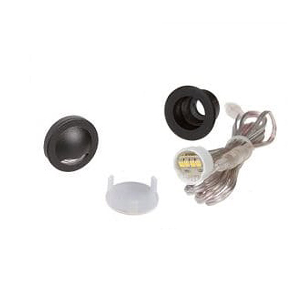 Dekor Recessed Stair Light With Round Down Faceplate