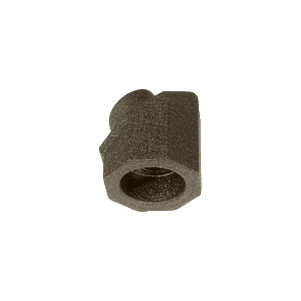 Dekor Round Aluminum Baluster Drilled-In Stair Connectors - Top Rail View