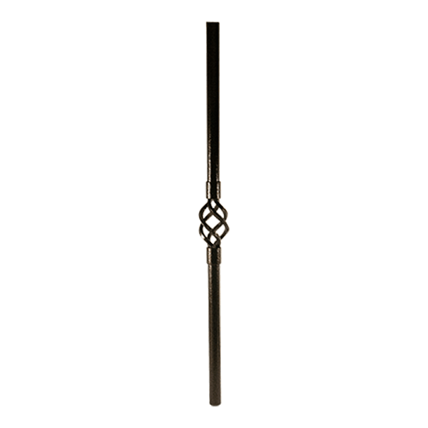 Dekor Round Aluminum Single Basket Baluster