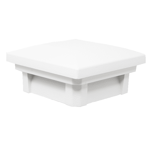 Dekor Savona Flat Pyramid Post Cap - Intrinsic White