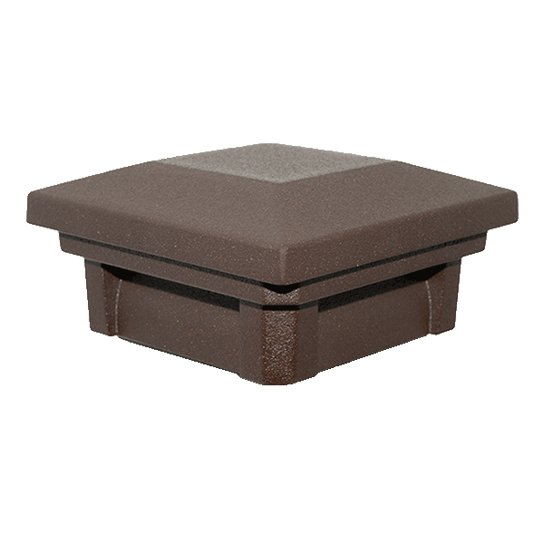 Dekor Savona Flat Pyramid Post Cap - Swarthy Bronze