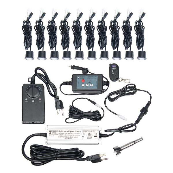 DekPro Effex Recessed Stair Lights - 10 Light Kit