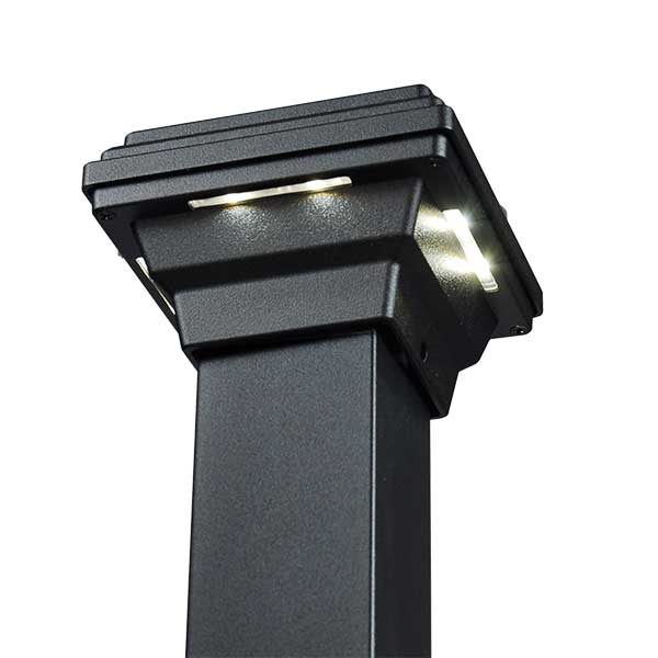 DekPro Effex Solar Post Cap - 2in Black Underside