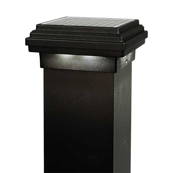 DekPro Effex Solar Post Cap - 3in Black
