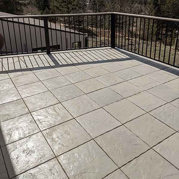 DekTek Mediterranean Deck Tiles - Limestone Installed