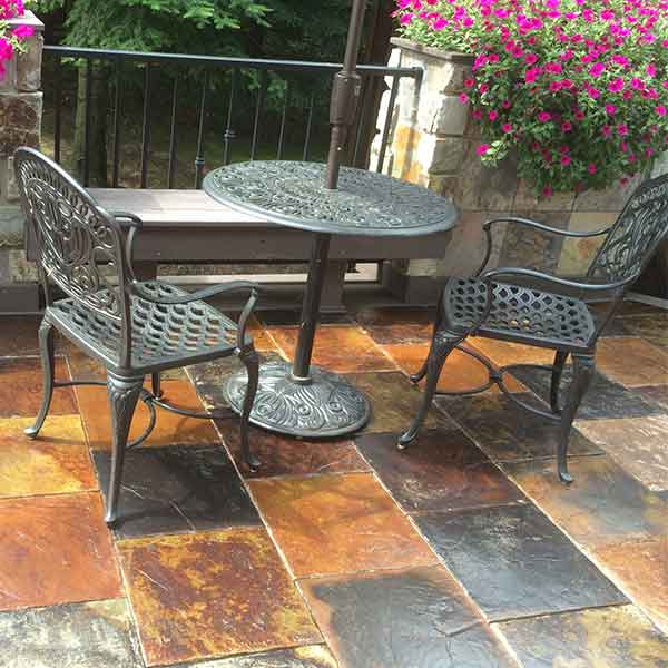 DekTek Radiance Deck Tiles - Tuscan Medley Installed