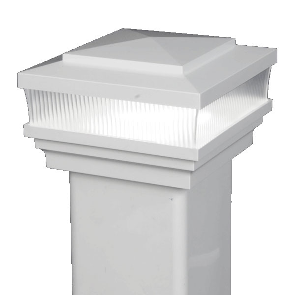 Island Scallop Lens LED Low Voltage Post Cap