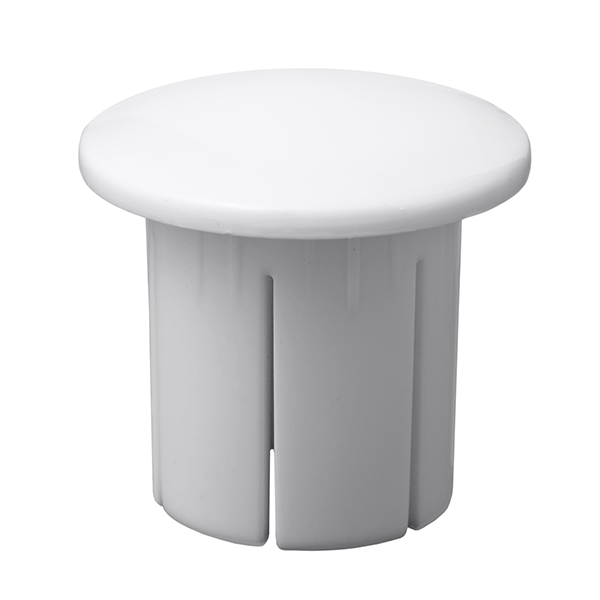 Deckorators Secondary Handrail 1" Grab Rail End Cap - White