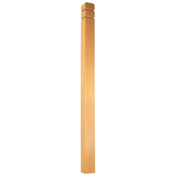 Double V Groove Newel - Full Size