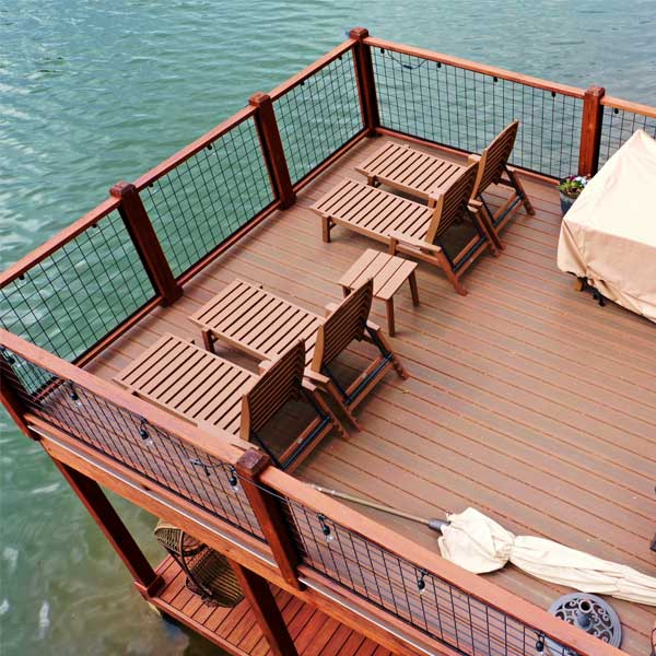 DuxxBak Mahogany Decking Installed