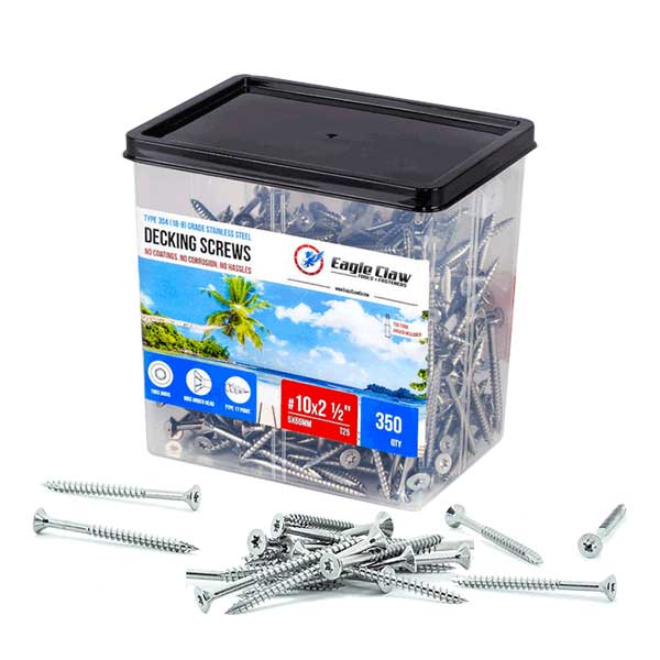 Eagle Claw 10x2-1/2" Deck Screws - 350ct