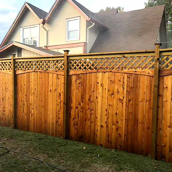 EXPERT Stain &amp; Seal Transparent Stain - Clear Stained Fence