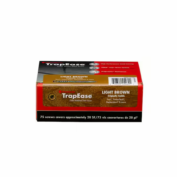 TrapEase Color Match Deck Screws - 75ct Box