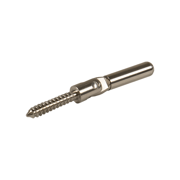 FlexFX Swageless Wood Fittings for Cable Rail - Wood Stair Non-Tensioner