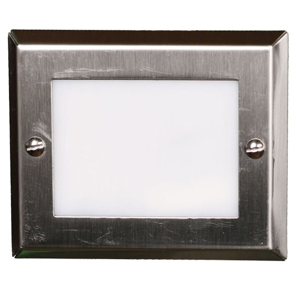 Highpoint Genesis Recessed Step Light -  Brushed Stainless