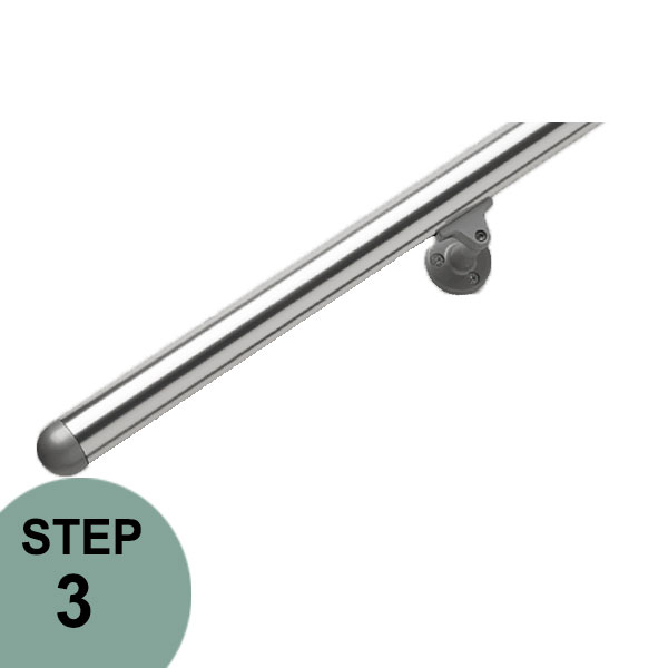 Aluminum 79" long handrail kit by Prova