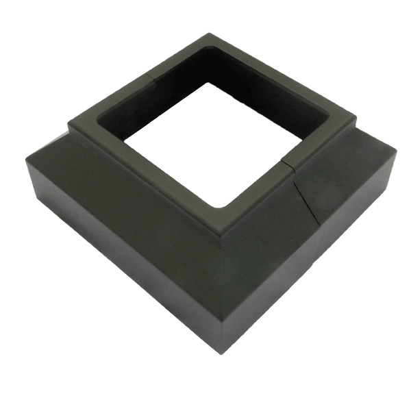 Impression Rail Express 4" 2-piece Post Skirt - Angled View