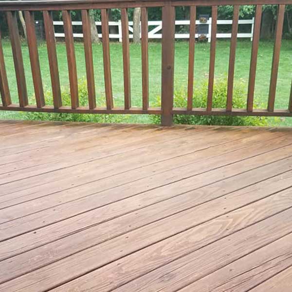 KDAT Clear Deck Sealer Applied