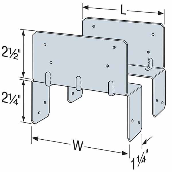 Simpson Strong-Tie LPCZ Dimensions
