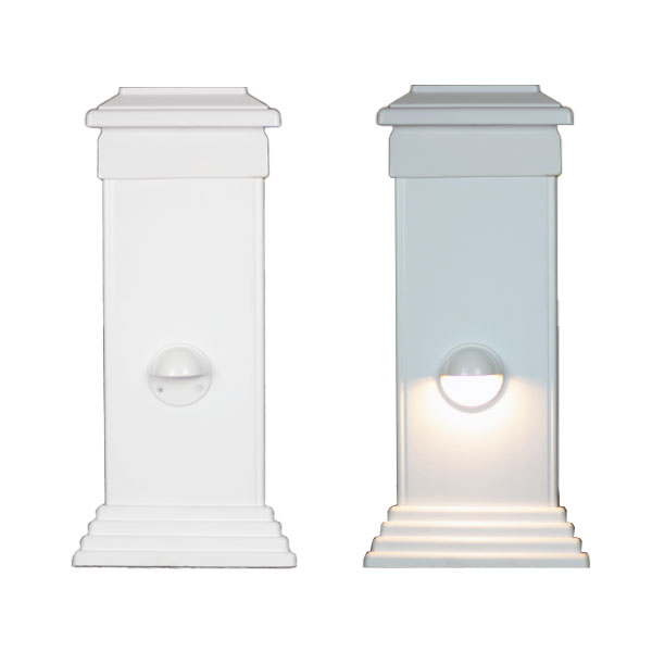 Mini Nebula Eyeball Post Light - White