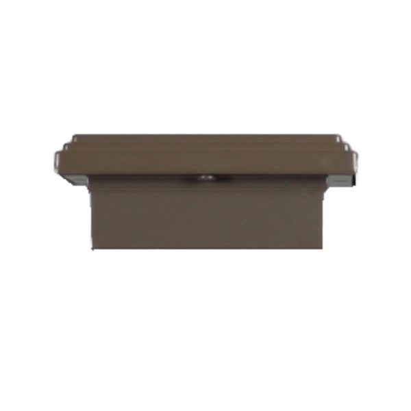Aurora Mini Flat Top Post Cap - 2" - Bronze
