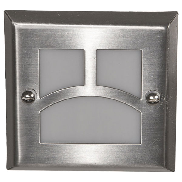 Highpoint Deck Lighting Moab Recessed Step Light - Brushed Stainless