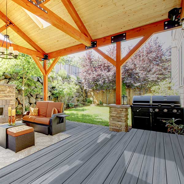 MoistureShield Elevate Decking - Alpine Gray Installed