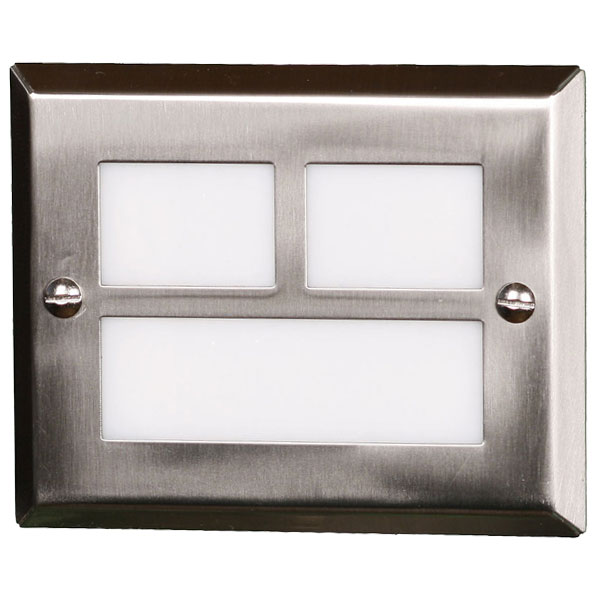 Mt. Evans Step Light - Brushed Stainless