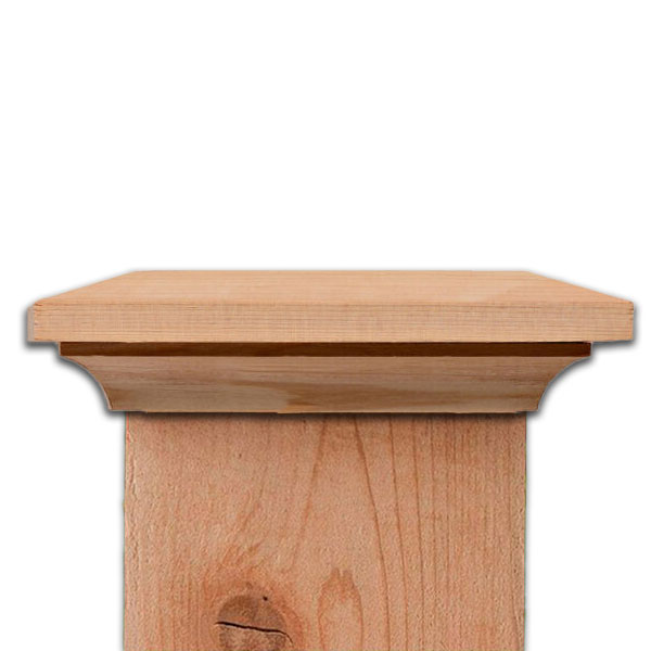 Back Street Post Cap - Western Red Cedar