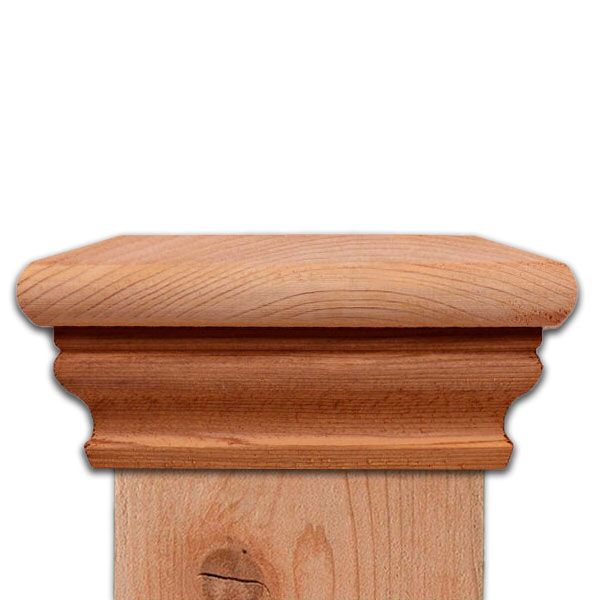 SeaBreeze Slip Over Post Cap - California Redwood