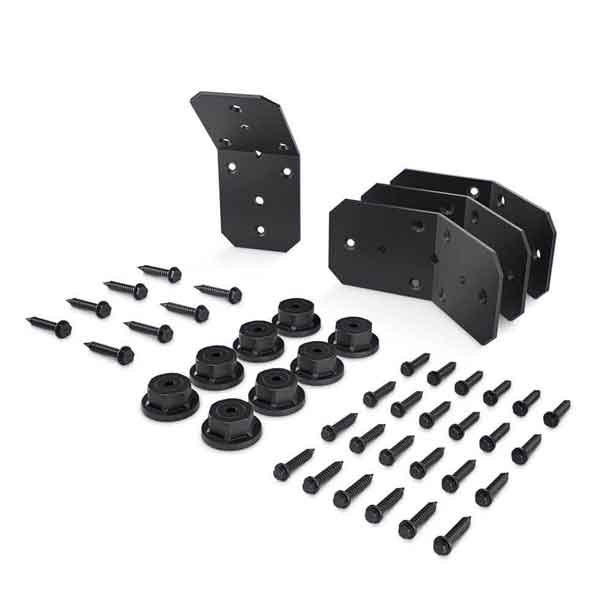 OZCO Ironwood 4&Prime; Flush Inside 45&deg; Angle Brackets