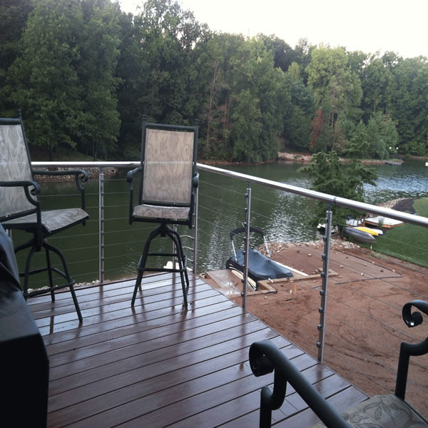 Prova Railing PA29 1/8" x 82" Steel Cable - Installed