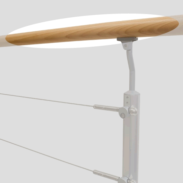 Prova Railing PA3a Finished Wooden Handrail