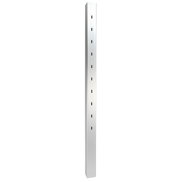 Pre-Drilled Stair Post for Cable Rail by RailFX - Silver