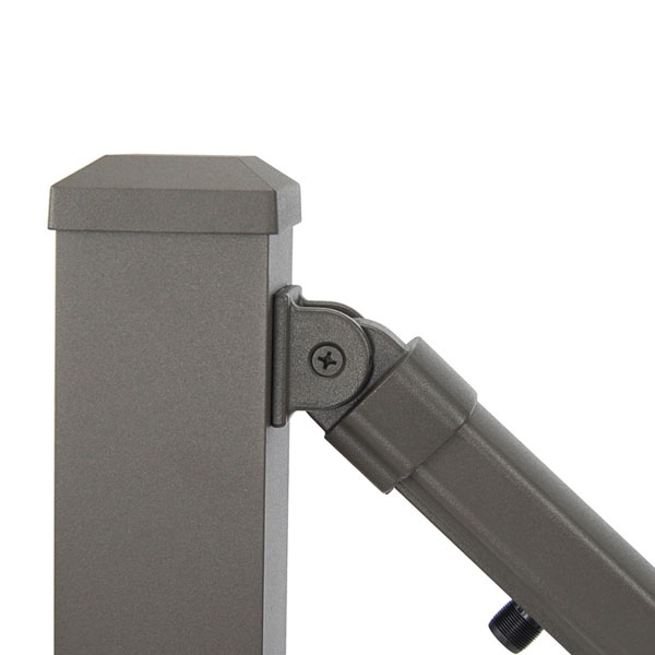 Prestige Aluminum Stair Rail Bracket - Cocoa Bronze