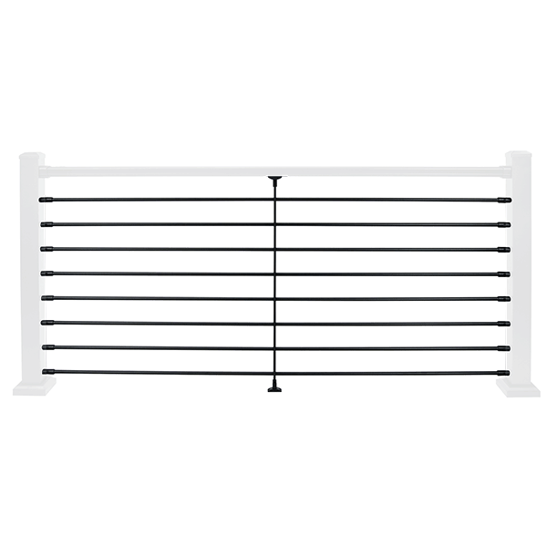 Tu-Step Prestige Aluminum Horizontal Baluster Railing Kit by DekPro - Level Kit