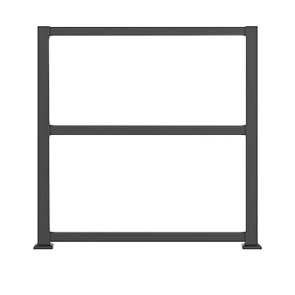 RDI Privacy Rail Full Frame Kit Attached To Posts