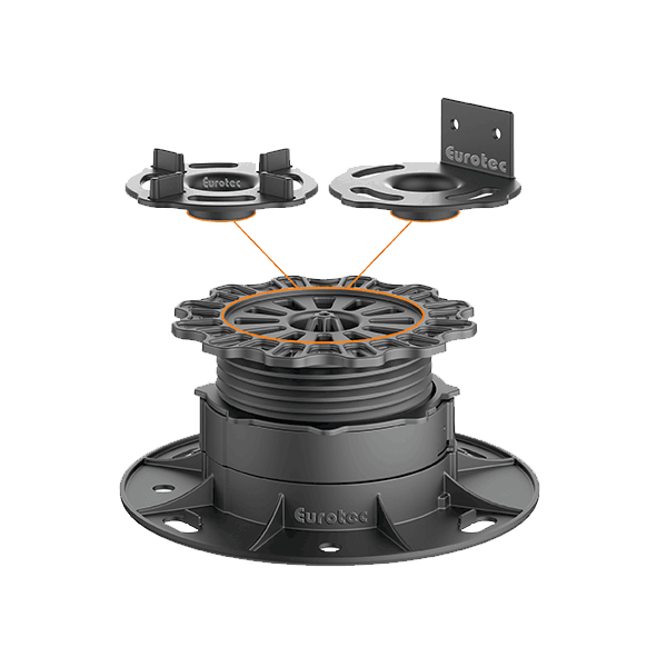 Pro Line Adjustable Pedestal L with L adapter and Stone Adapter