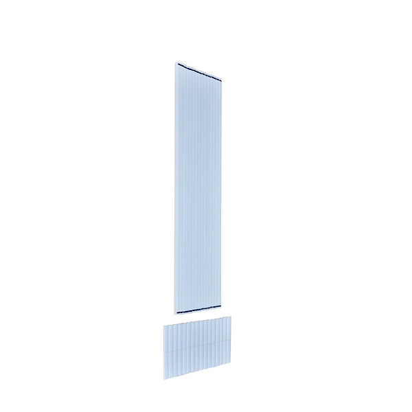 Urban Rail Textured White Straight Pickets