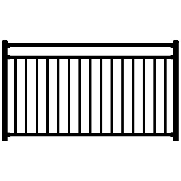 Riviera Level Rail Section By Wesbury Aluminum Railing